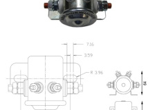 12V 100 amp solenoid relay