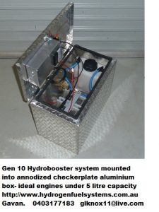 gen 10 hydrogen generator kit in aliminum box 43cm x 25cm x 33cm high
