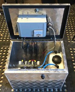 Generation 10 system in aluminum enclosure box - welded and lockable... 12 volt and 30 amp .... 3.2 LPM ouput    cars and small work vehicles.... rhobust and high output with little wasted heat