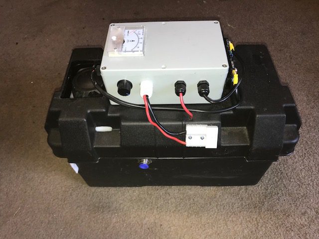 Gen 10 Hydrogen generator with refill socket cutaway in battery box lid 41 cm x 21 x 33 cm high oct 7 2023