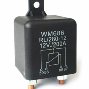 12V Dual Battery Isolator Relay with 80A Max Switching Current