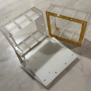 acrylic cell and HDPE covers 160mm x 135 mm x 50 mm