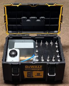 Gen 25 hydrogen system starting mounting into Dewalt box under assembly