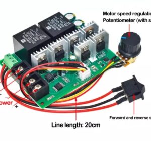 pwm speed electronic 40A DC12V / 24V / 36V / 48V Brushed motor controller Maximum Power of 2000W Third gear forward/reverse/stop