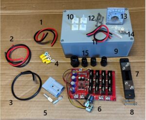POWER SUPPLY 5 NUMBERED PARTS for assembly - follow instructions provided on website https://hydrogenfuelsystems.com.au