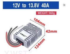 XWST 12V to 13.8V DC DC Converter 40A Output Step Up Boost Power supply Voltage Regulator Stabilizer