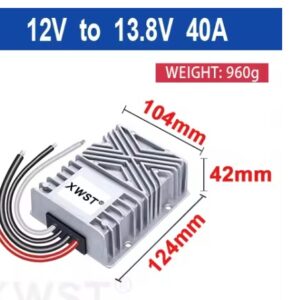 XWST 12V to 13.8V DC DC Converter 40A Output Step Up Boost Power supply Voltage Regulator Stabilizer