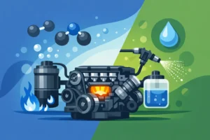 HHO Versus Water Injection for Hard-Working Engines