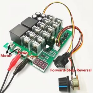 100A Digital Display PWM Speed Controller Module Forward Reverse 0-100% Adjustable DC Motor TU