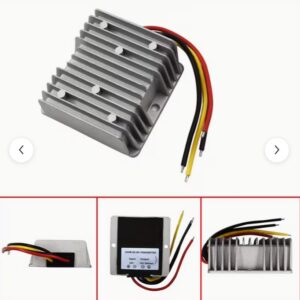 Regulator 24V Step Down to 12V 30A 360W No Battery Required, Aluminum Alloy for Vehicle & Home Use Durable TU