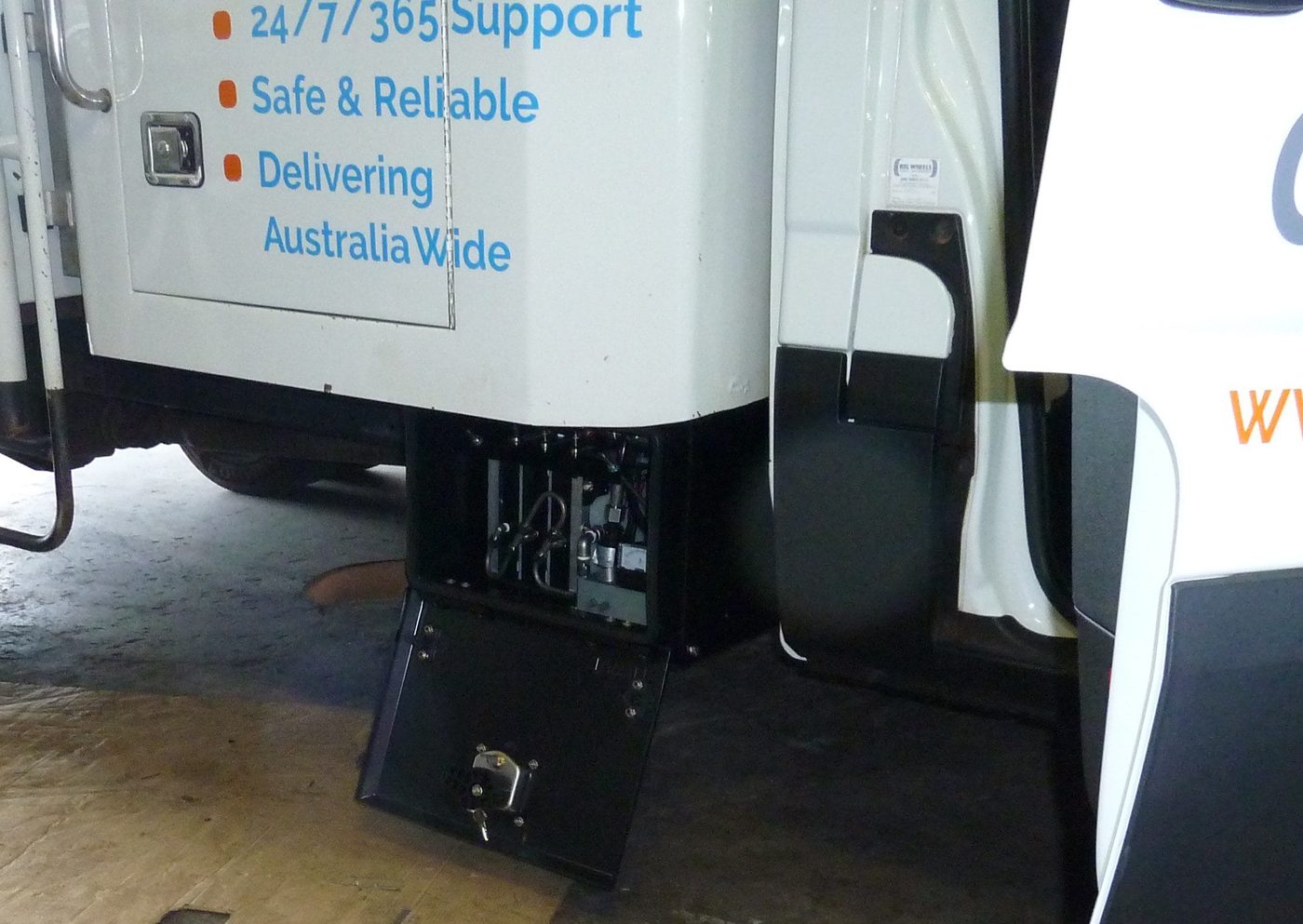 Gen 15 hydrogen generator on truck, using a Hydrogenfuelsystems Australia kit